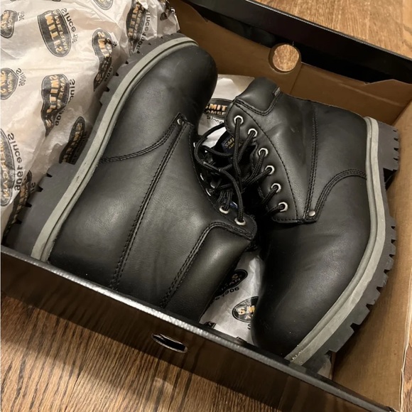 SMITH’S MENS BLACK WATERPROOF BOOTS LINDEN 111 Size 10M + Original Box - Picture 9 of 11